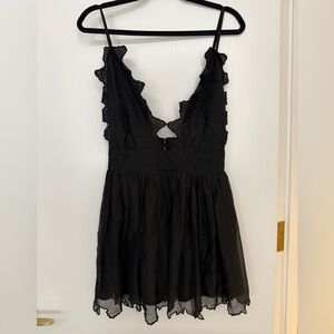 Reclaimed Vintage Black Strappy Dress
